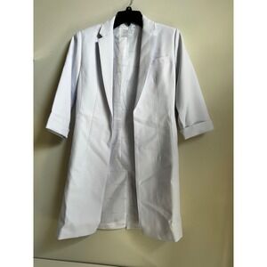 Clinique White Blazer Coat Women's 2P Petite Jacket Allergy‎ Tested